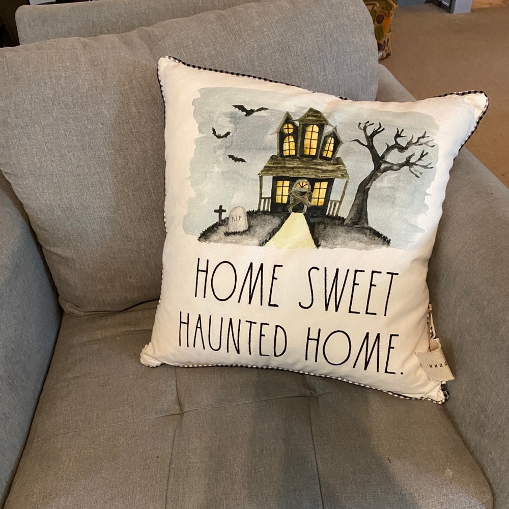 Rae Dunn “Home Sweet Haunted Home” throw pillow